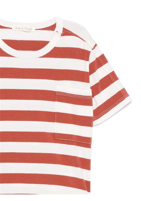 T-shirt a righe ZHOE & TOBIAH KIDS | JCS6MBIANCO/COCCIO